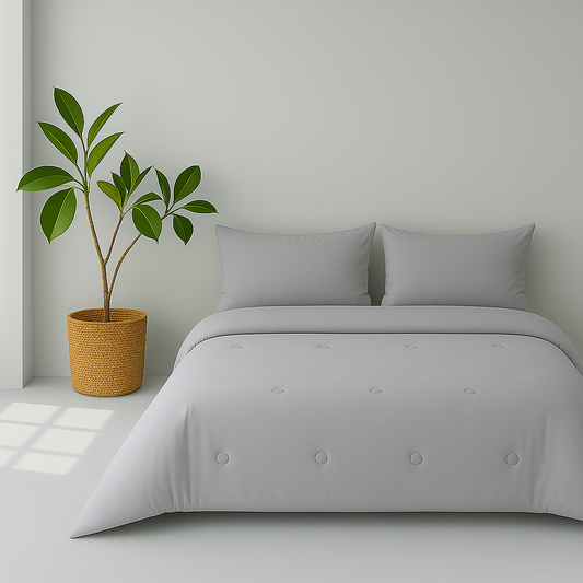 Cooling Comforter – Dual-Sided Silky Cool, 3kg Weighted, 8°F Temperature Drop
